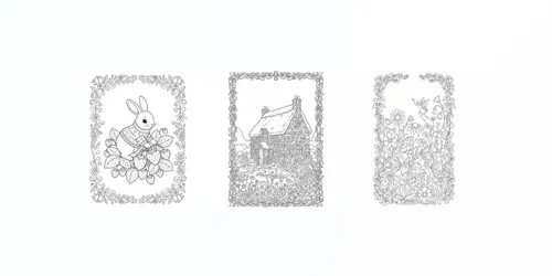 Cozy Cottagecore Colouring Books generated by gemini-image
