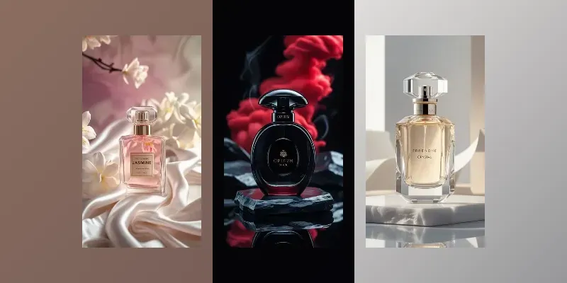 Luxury Perfume Studio Shots Ai generated by undefined