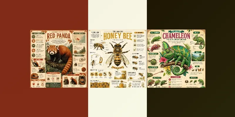 Vintage Animal Infographics generated by undefined