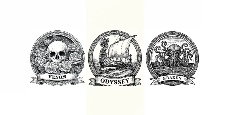 Vintage Engraved Emblem Prints generated by undefined
