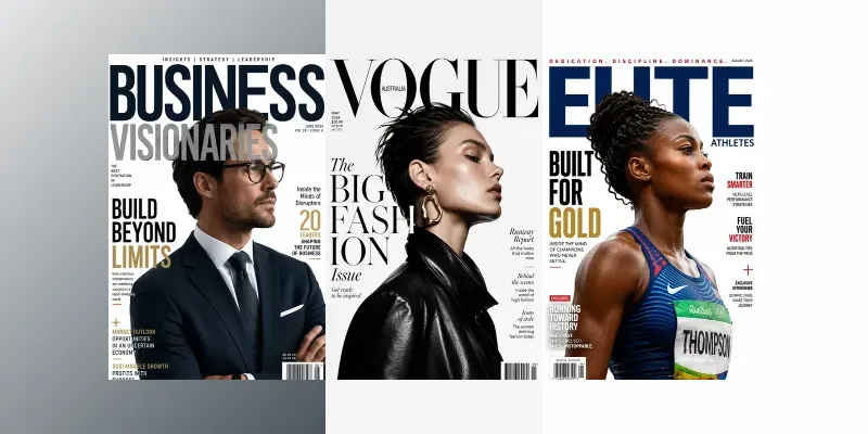 Modern Editorial Cover Kits generated by undefined
