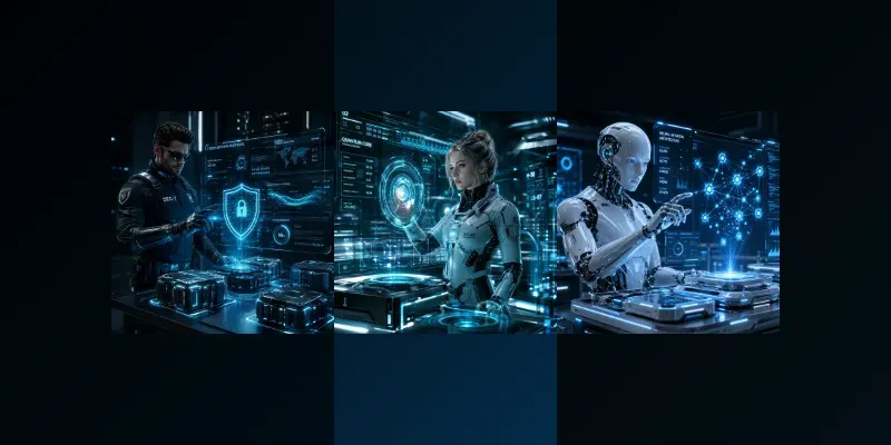 Futuristic Hologram Interfaces generated by undefined