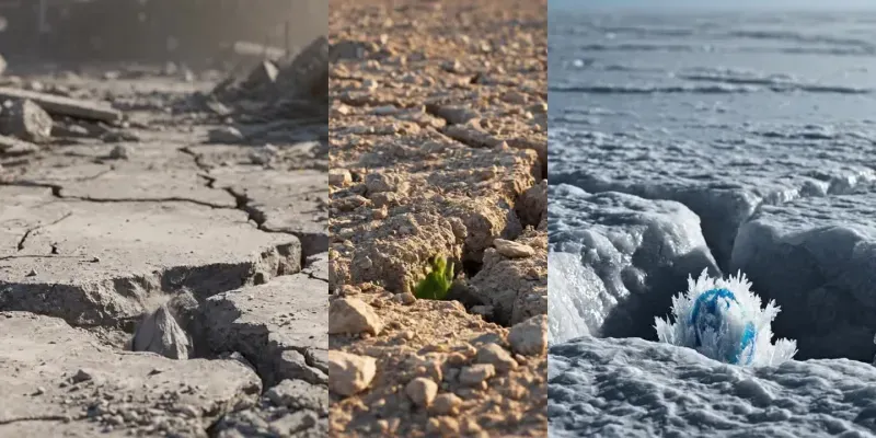 Gorgeous Blooms Sprout From The Barren S generated by undefined