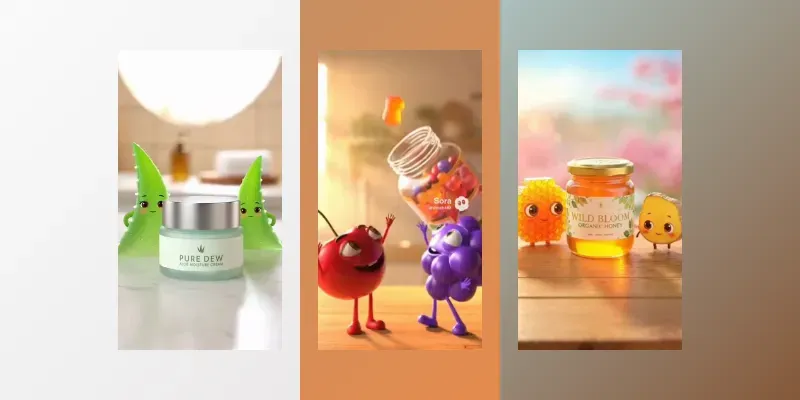 Cute 3D Product Mascot Ads Videos generated by undefined
