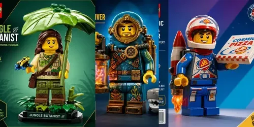 Lego Collectible Character Cards generated by chatgpt-image