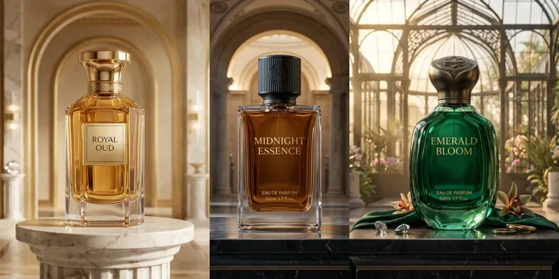 Luxury Perfume Bottles generated by undefined