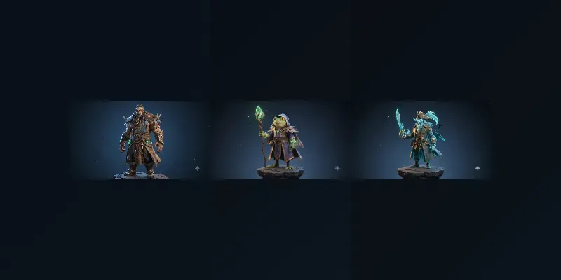 Stylized Fantasy Heroes Premium 3D generated by undefined
