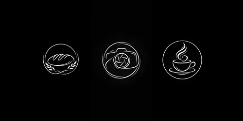 Minimal Line Art Emblem Logos generated by chatgpt-image