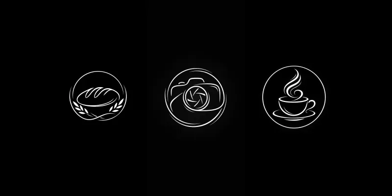 Minimal Line Art Emblem Logos generated by undefined