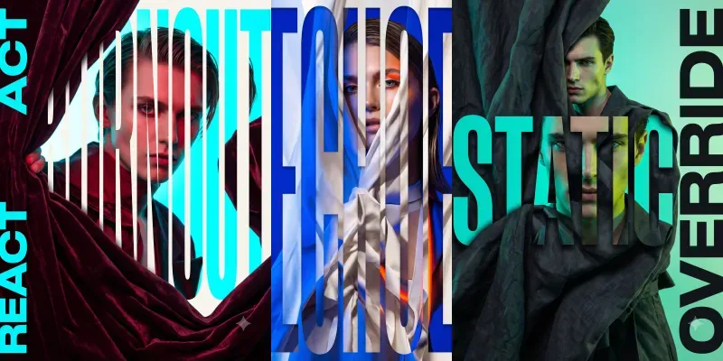 Typography Fabric Cutout Posters generated by undefined