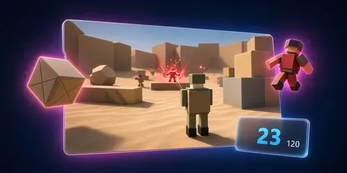 3D Low Poly Tactical Shooter Builder generated by antigravity