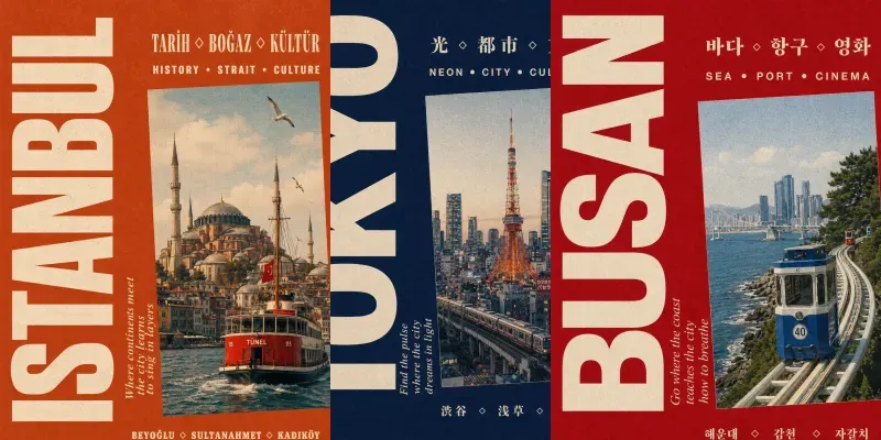 Graphic City Travel Posters generated by undefined