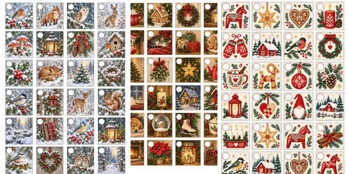Christmas Advent Calendar Tiles generated by chatgpt-image