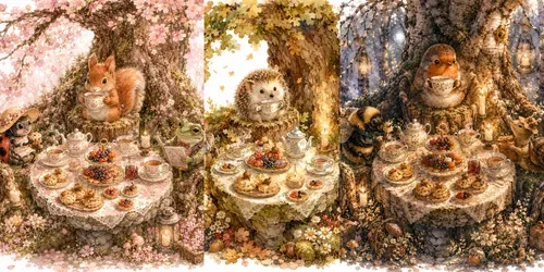 Whimsical Watercolor Tales Woodland Teas generated by chatgpt-image
