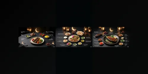 Premium Ramadan Iftar Food Photos generated by gemini-image