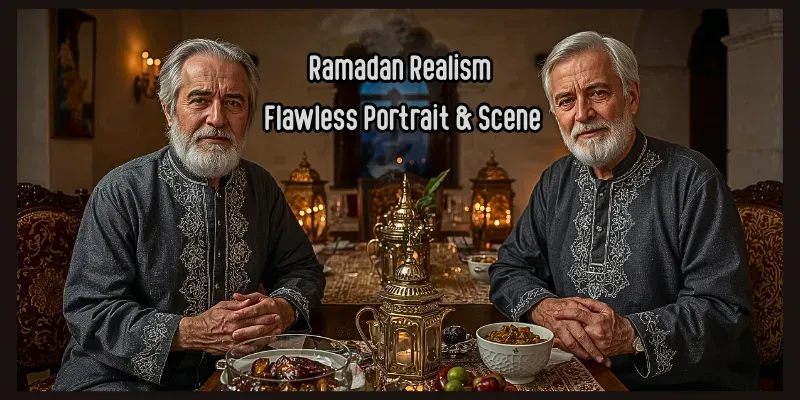 Ramadan Realism Flawless Portraits generated by undefined