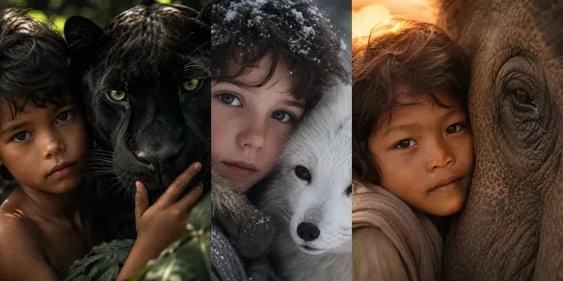 Intimate Wildlife Portraits generated by undefined