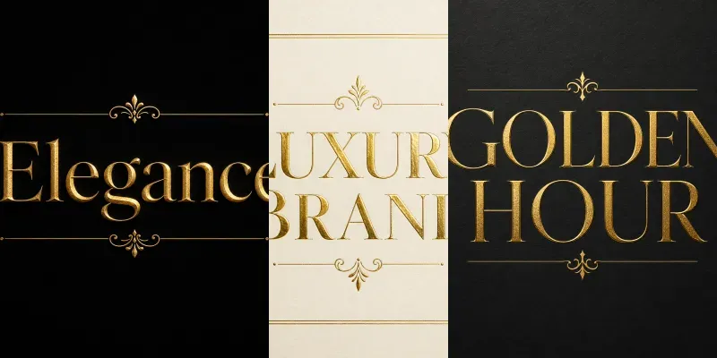 Luxury Gold Foil Text Generator generated by undefined