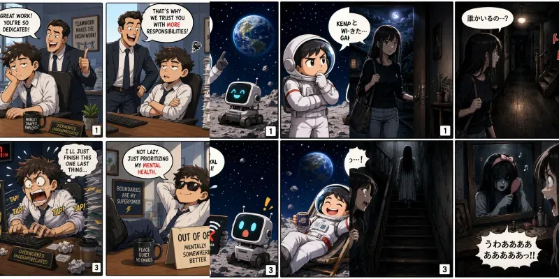 4panel Comic Strip Generator generated by undefined