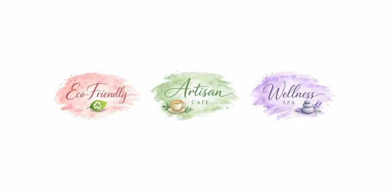 Watercolor Brush Logos generated by undefined