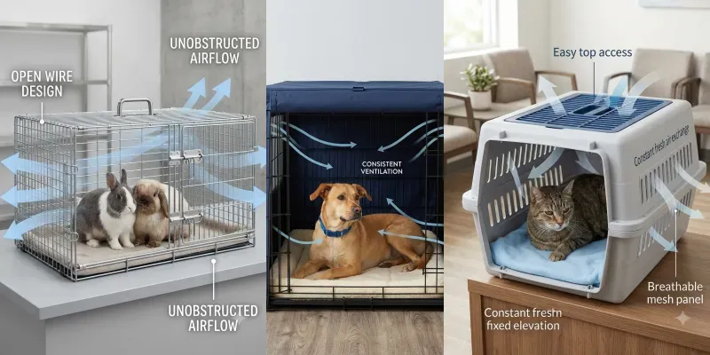 Pet Crate Airflow Maps generated by undefined