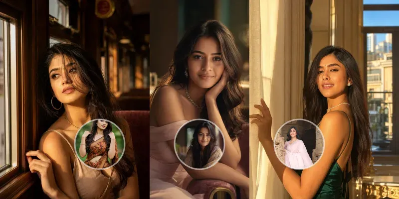 Golden Window Editorial Beauties generated by undefined