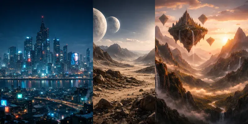 Pro VFX Matte Painting Environments generated by undefined