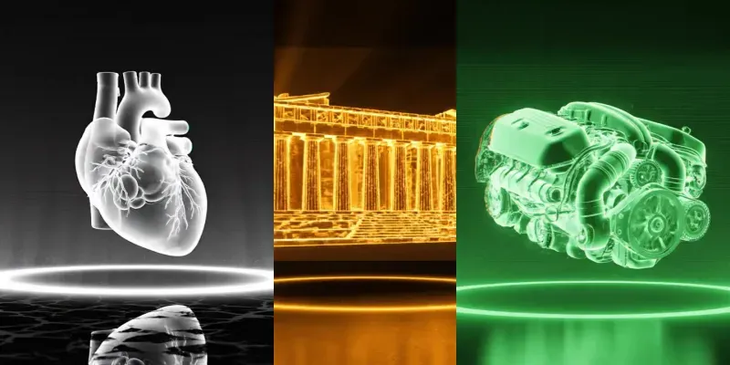 Photorealistic Rotating Hologram Displays generated by undefined