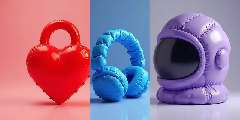 Puffy 3D Inflatable Art 2026 Aesthetics generated by undefined