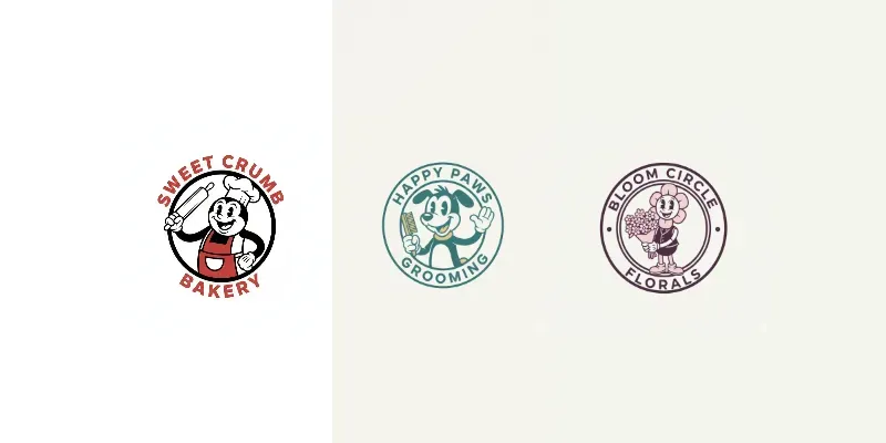Vintage Cartoon Mascot Logos generated by undefined
