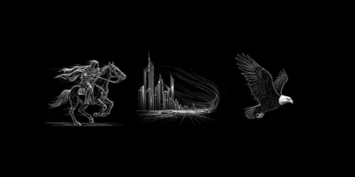 Inverse Line Motion Art generated by dalle