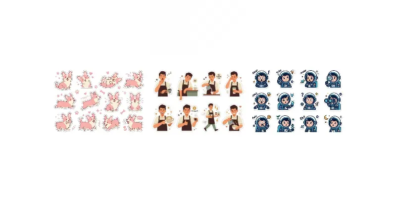 Character Expression Stickers