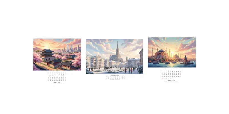 World City Calendar Makers 2026 generated by undefined