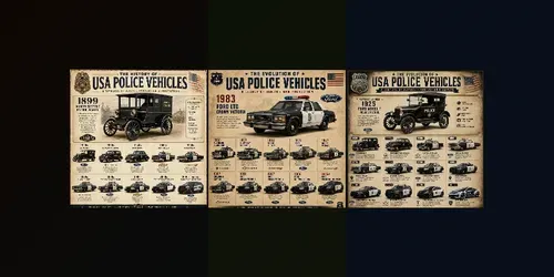 Usa Police Cars Timeline Posters generated by chatgpt-image