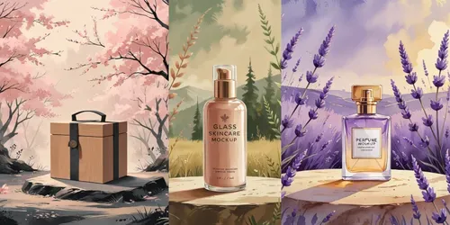 Illustrated Minimalist Mockup Products generated by leonardo