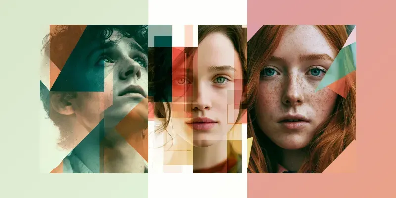 Abstract Color Portrait Realism generated by undefined