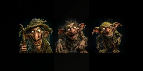 Grotesque Cartoon Oddballs generated by chatgpt-image