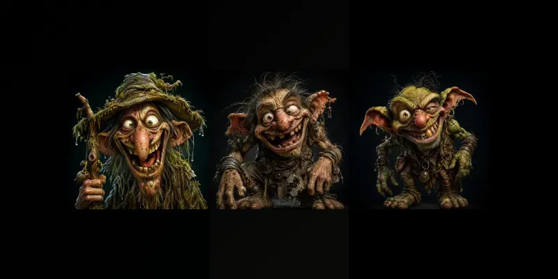 Grotesque Cartoon Oddballs generated by undefined