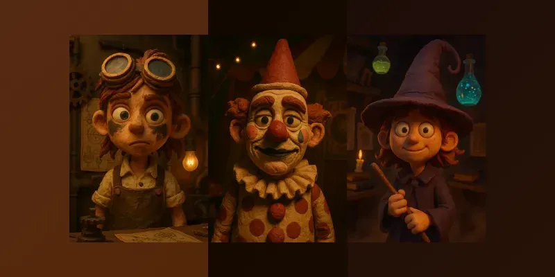 Cinematic Claymation Portrait Labs generated by undefined