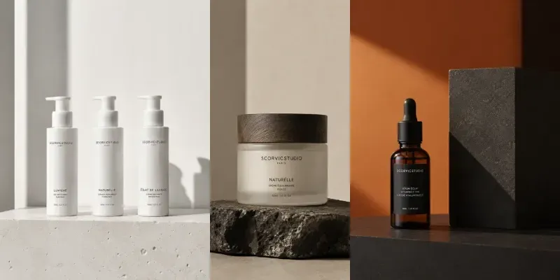 Minimalist Skincare Packaging Mockups generated by undefined