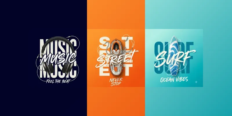 Premium Modern Streetwear Typographies generated by undefined