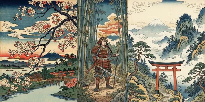 Ukiyoe Japanese Art Prints generated by undefined