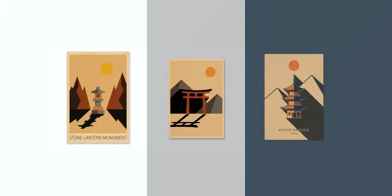 Minimalist Asian Architecture Art generated by undefined
