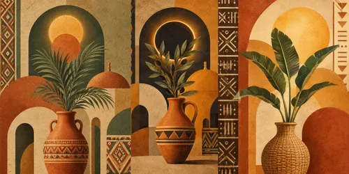 Boho Arch Sun Botanical Wall Art Prints generated by chatgpt-image