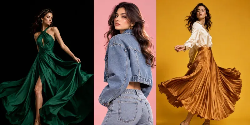 Studio Fashion Editorial Model Shots generated by undefined