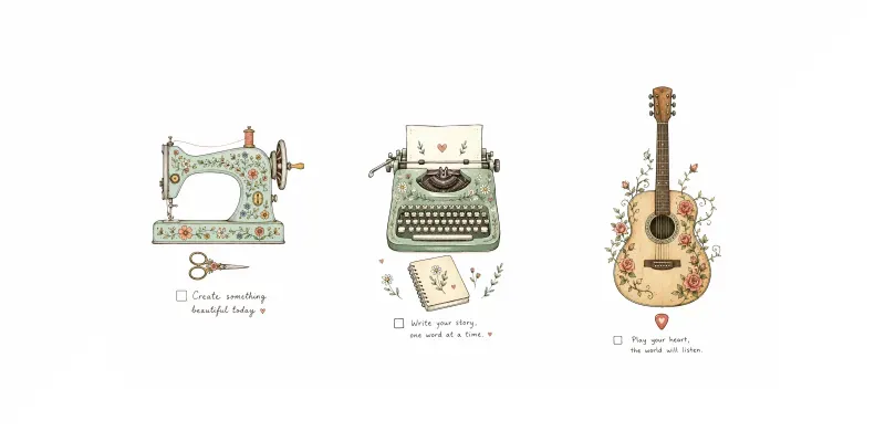 Minimal Hobby Checklist Art generated by undefined