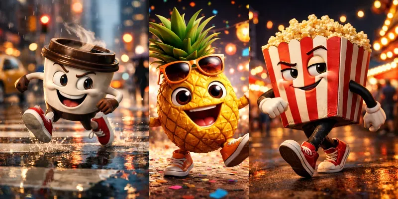 Whimsical 3D Street Characters generated by undefined