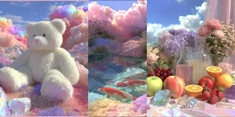 3D Pastel Dreamy Surreal Whimsies generated by undefined
