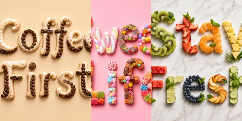 Food Lettering Text Generator generated by undefined