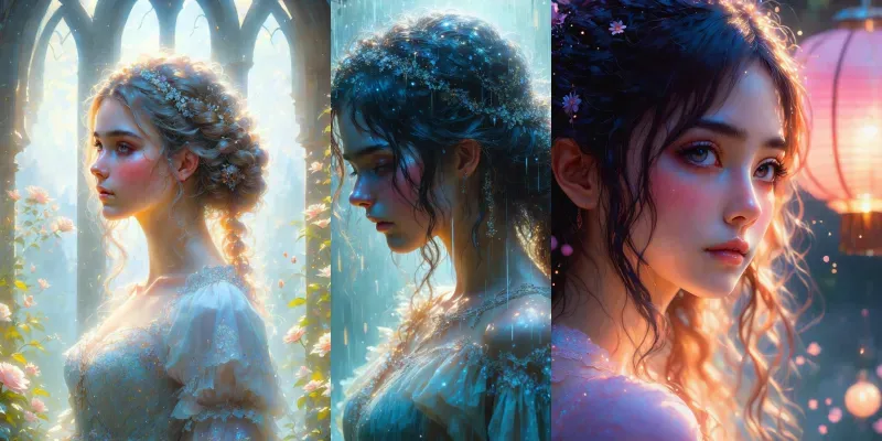 Dreamy Fairytale Portraits generated by undefined